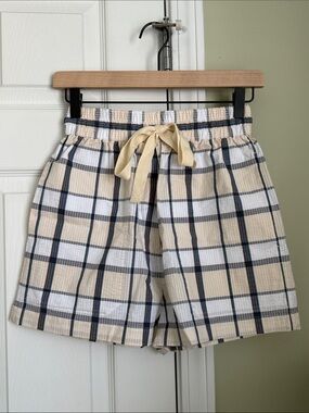Lee Mathews Seersucker Shorts Size 0